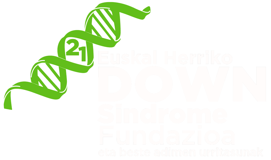 Logotipo Euskal Herriko Down Sindrome Fundazioa.