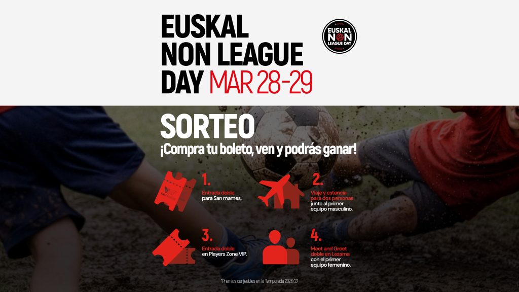 Ticket sales begin for the IV Euskal Non-League Day