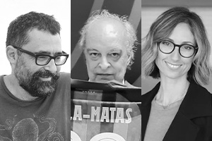 Enrique Vila-Matas, Paco Gómez y Marta San Miguel